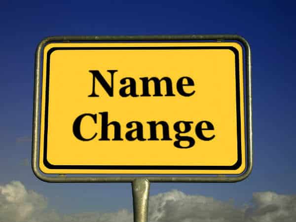 Name change procedures
